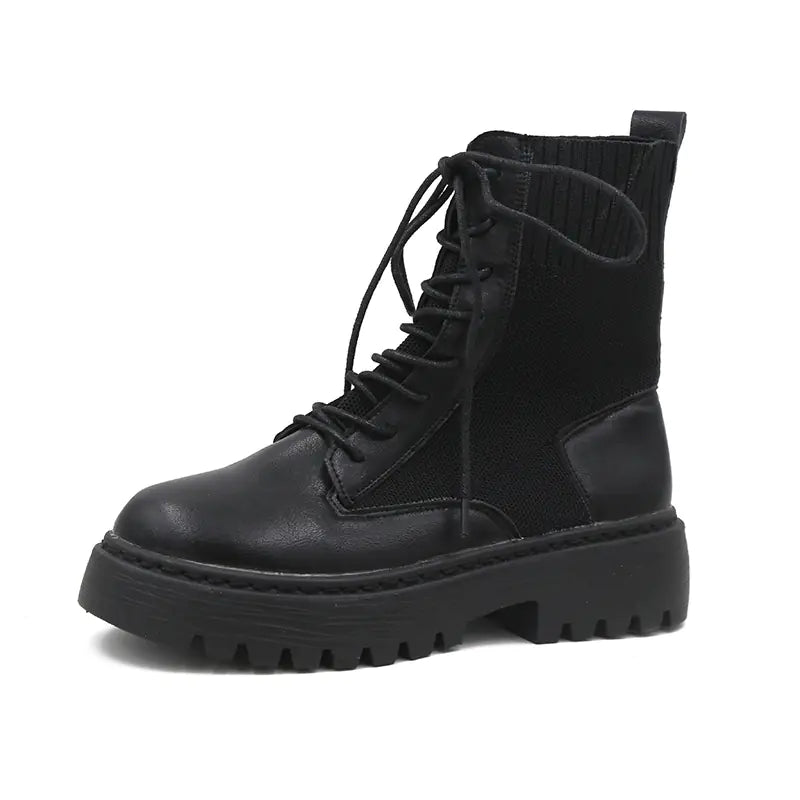 Fashionable Women's Martin Boots with Thick Sole (Fall/Winter)